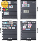 Stamp Collection Inserts Collector Stamp Album 12 Sheets With 4 Mixed Sizes