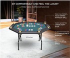 Poker Table Foldable Texas Holdem Poker Table Portable W  Folding Legs For Card