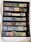 Lot Of New And Used Stamps From All Over The World Mostly  Are Off Paper 