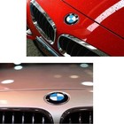 2pcs Front Hood   Rear Trunk  82mm   74mm  Genuine For Bmw Badge Emblem