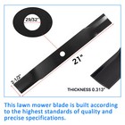 For John Deere Mower Blades 60  Cut  m128485  tcu15881 737 757 777 Z930m Z925m