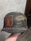 Ww2 German Steel Helmet With 1st Infantry Division Painting