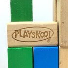 Lot 330 Pieces Playskool   Melissa   Doug Wood Colored Toy Building Blocks 14 Lb
