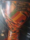 Paulo Mattioli Remo Djembe Drum Kente Cloth W  Strap  22 X 11 Great Deal Vgc 