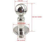 Jowin 1 5  Tri Clamp To 3  Tri Clamp Rotary Spray Ball Cip Cleaning