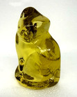 Blenko Glass Cat Figurine - Citrine