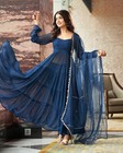 Indian Bollywood Party Anarkali Kurta Kurti Set Eid Wear Palazzo Kurta Dupatta