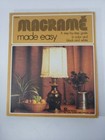 Macram   Made Easy By Eunice Close Illustrated Hardcover Book Vtg 1973 Macrame