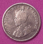 1911 Canada 5 Cent Silver Coin - George V - Canadian  925 Five Cent - Fff