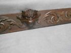 Vintage French  Wooden Over Door  Fronton Pediment  Lion Pattern