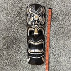Tiki Mask 13  Wood Hawaiian Island Home Wall Decor Tribal African Polynesian