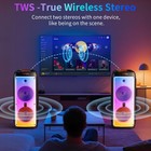 Portable Rolling Party Speaker Dual Wireless Mics Rgb Echo Record Tws Karaoke