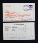 Boeing 757-300 First Flight Cover Envelopes Aug 2  1998 Carried On Flight
