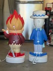 32  Heat And Snow Miser Led Lighted Blow Mold Outdoor Christmas Decor Gemmy