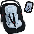 Infant Car Seat Insert  2-in-1 Reversible Infant Car Seat Head Support For Girls