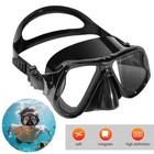 Adult Tempered Glass Diving Anti-fog Scuba Goggles Hd Swim Mask With Nose Cover