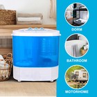 Portable Washing Machine 10lbs Twin Tub Compact Washer Spin Dryer Gravity Drain