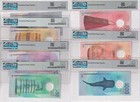 Maldives Set 7  5 -1000 Rufiyaa 2015-2022 P A26- 31 Gem Unc Pmg 65 66 67 Epq