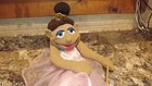 Melissa   Doug Plush Girl Ballerina Hand Puppet 23  Brown Yarn Hair