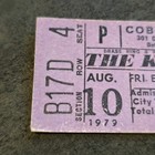 Vintage The Kinks Concert Ticket Stub     Cobo Arena Detroit August 1979