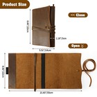  Leather Bible Cover  Leather Book Cover For Men And Women  Bible Med - Brown