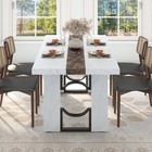 71 Inch Dining Table For 6-8 People Large Rectangular Kitchen Table