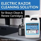 Electric Shaver Cleaning Solution For Braun Clean   Renew Refill - 6 Uses