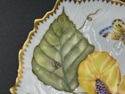 Anna Weatherley Hand Painted 5    Leaf Shape Dish W  Butterfly  Flower  Leaf   Bee