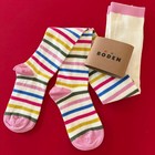 Mini Boden Adorable    striped    Tights     6-7 Years  122 Cm  Cozy-warm Gift 
