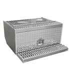304 Aluminum Step 30 chain Tool Box Fit Semi Truck Peterbilt 379 359 385 Storage