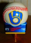 Rare 1990s Lite Beer Milwaukee Brewers Tap Handle Mint In Box  Ball   Glove Logo