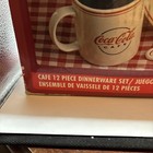 12 Piece Vintage Gibson Coca Cola Cafe Dinnerware Set For 4 - Plate  Bowl   Mug