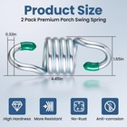 Aheucndg Heavy Duty Hammock Hanging Kit  2 Pack 1300lbs M8 Capacity Spring Ha   