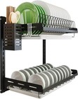 Kitchen Dish Rack hanging Dish Drying Rack Organizer Storage Shelf Over Sink    