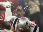 Julian Edelman Autographed 16x20  the Catch  Photo W  Inscription Jsa