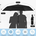 Windproof Automatic Travel Umbrella Compact Folding Uv Protection Rain