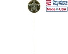 Aluminum Grave Marker Wwi  Cemetery Memorial Flag Holder  Veteran Plaque  Mad   