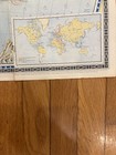 Vintage 1943 World Map With Some Holes Shows The Old World
