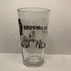 Milwaukee Brewing Company Pint Beer Glass City Skyline Brown White