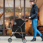 3 Wheels Pet Stroller Dog Cat Cage Jogger Stroller For Medium Small Dogs Cats Tr