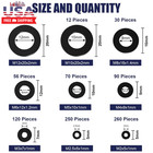 900pcs Nylon Flat Washer Assortment Kit For Bolts   Screws  m2-m12 