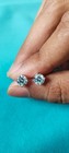 1 83ct Round Natural Diamond Stud Earrings 14k White Gold Screw Back