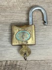 Vintage Old Corbin Padlock Lock With Key