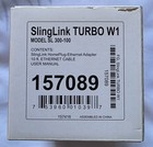 Slinglink Turbo W1 Sl300-100 Homeplug Ethernet Adapter Box Cable Manual