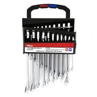 22 Piece Combination Wrench Set Metric Sae Chrome Vanadium Steel Precision Tools