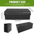Car Trunk Storage Box Cargo Organizer Collapsible Pu Leather For Audi Q7 Q6 Q5