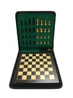 7 3 4 Ebonized Wood Magnetic Travel Chess Set   Storage Case