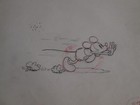 Mickey Mouse   Beetle Mickey s Garden 1935 Disney Cel 2 Drawing Set
