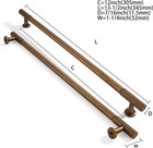 2-pack 12 Inch Hole Center Antique Brass Cabinet Pulls Solid Heavy Duty Cabinet