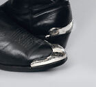 New  Western Cowboy Boot Toe Tips Rand   Heel Guards - Silver - Pair   Full Set